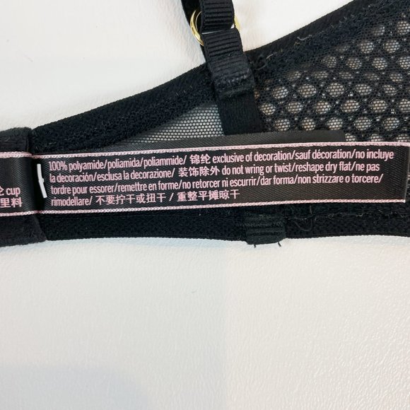NWOT Victoria's Secret Bra 32D Unlined Demi Black Lace - Picture 11 of 11